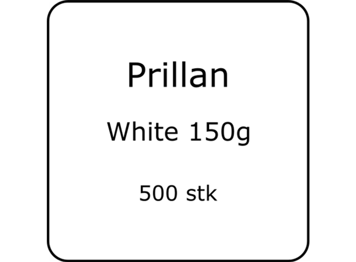 Prillan Porsjon White 500stk