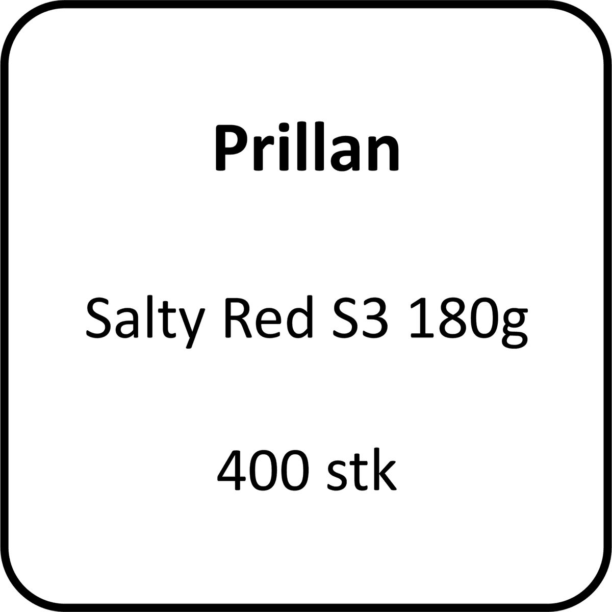 Prillan Salty Red 400 stk