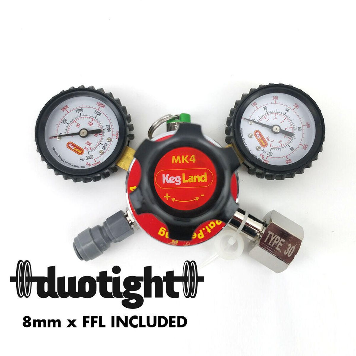 Kegland Co2 regulator MK4 med 1 utgang